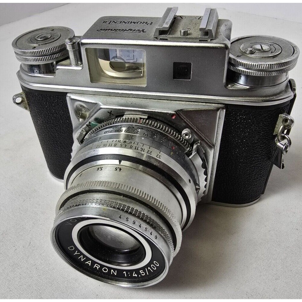 Voigtlander prominent ii camera ultron 1:2/50 dynaron 1:4.5/100
